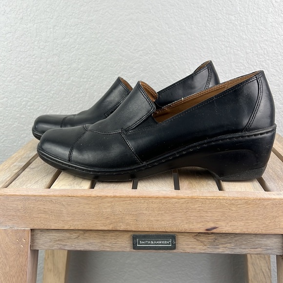 Croft & Barrow Leather Slip On Loafers Black Size 9 - Picture 6 of 9